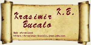 Krasimir Bucalo vizit kartica